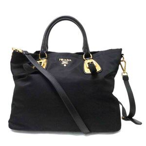 PRADA nylon handbag black
